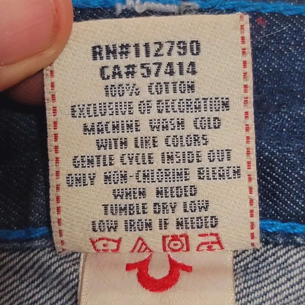True Religion Jeans Men's 38/34 World Tour Pants Section Straight